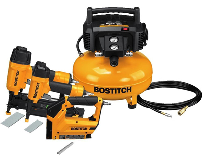 BOSTITCH BTFP3KIT 3-Tool and Compressor Combo Kit